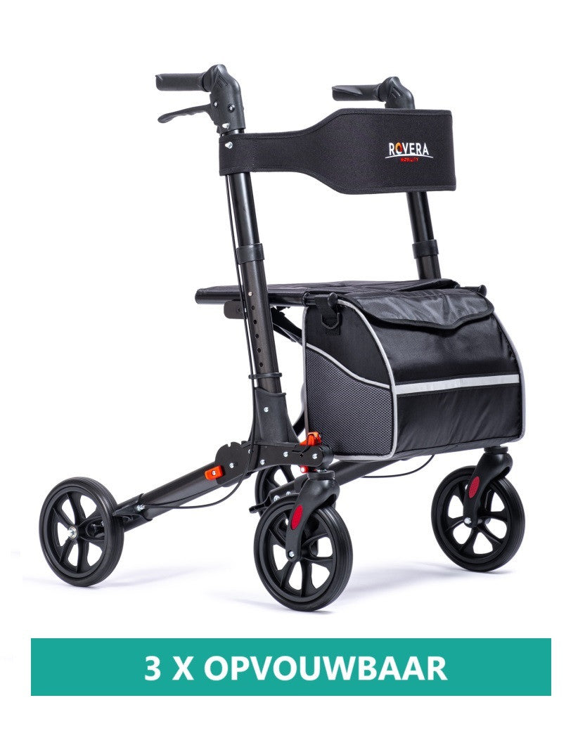 DualFold Easy Rollator - Chique Antraciet
