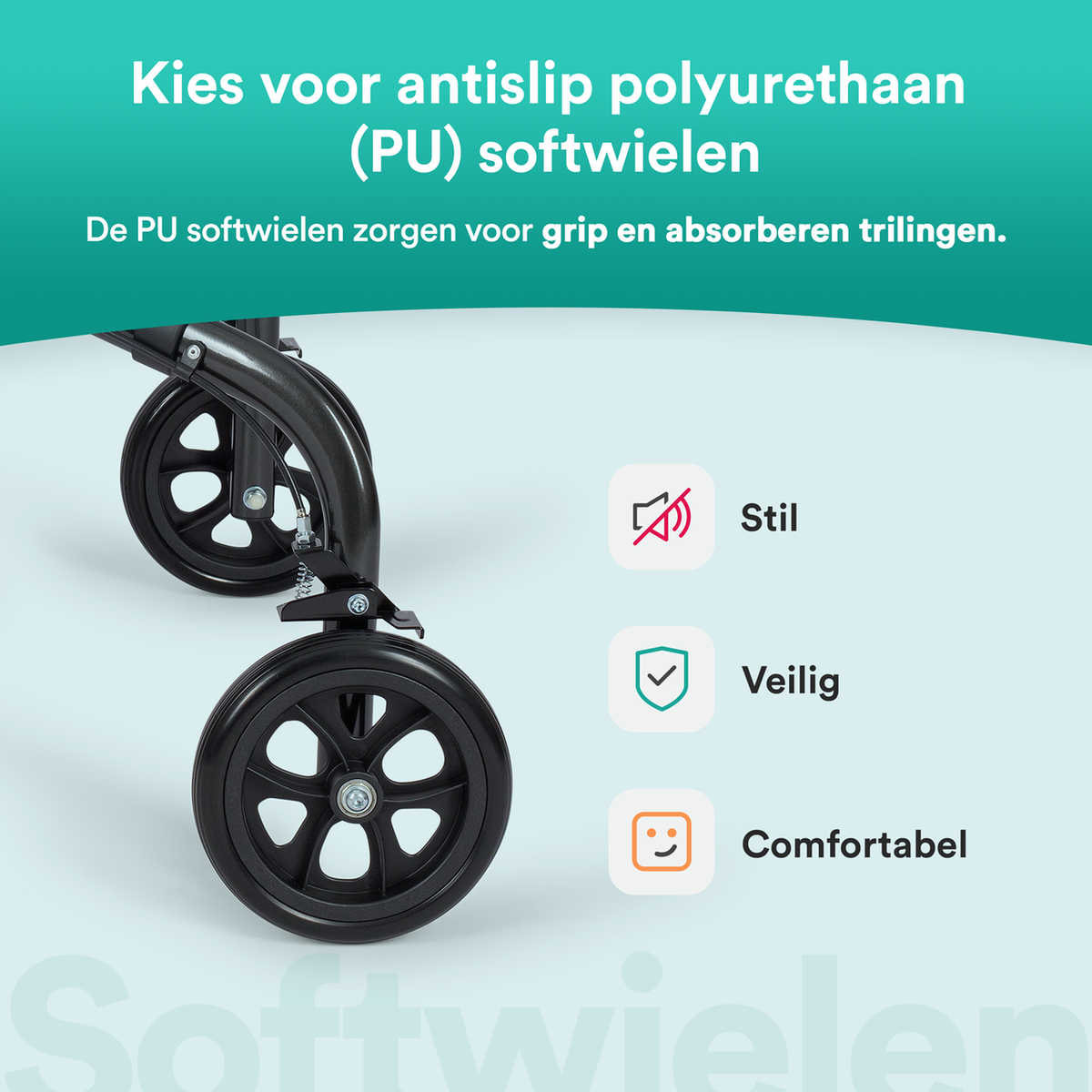 Tripod Design Binnenrollator - Chique Antraciet