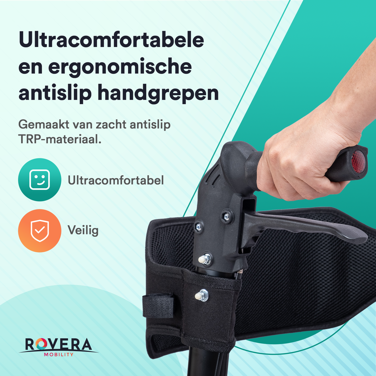 Easy Lichtgewicht Rollator - Chique Antraciet