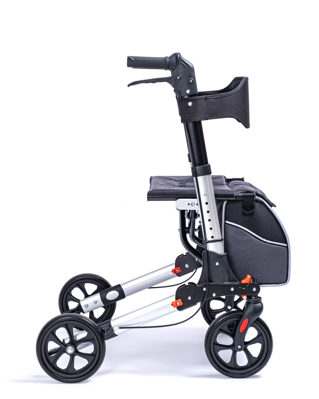 DualFold Easy Rollator - Stijlvol Zilver