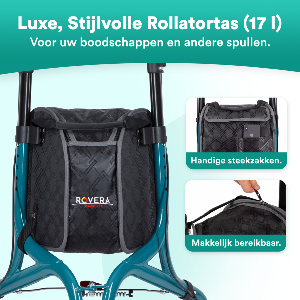 Tripod Design Binnenrollator - Rovera Groen