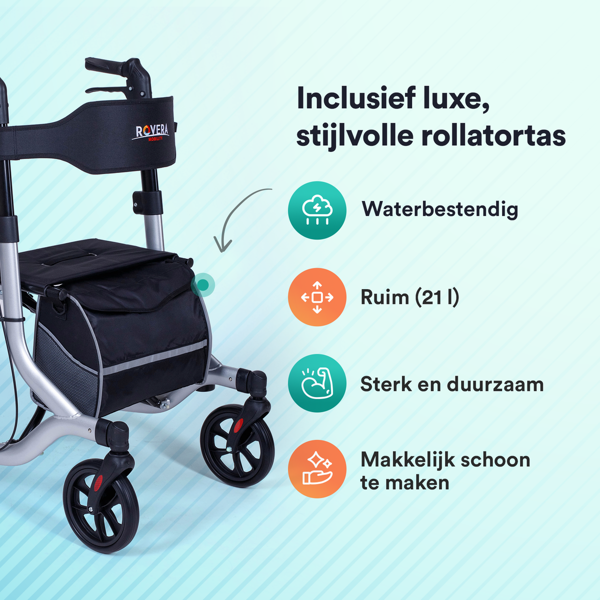 Rollator Lichtgewicht Easy Premium - Zilver