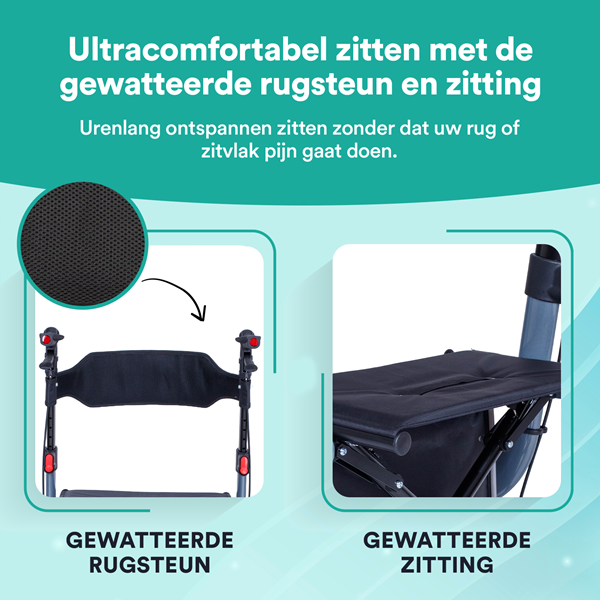 Rollator Lichtgewicht Easy Premium - Grijs