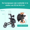 DualFold Easy Rollator - Chique Antraciet