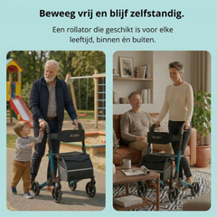 DualFold Easy Rollator - Rovera Groen