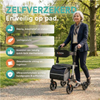 DualFold Easy Rollator - Stijlvol Zilver