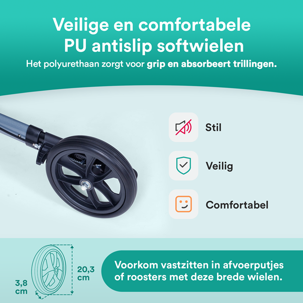 Rollator Lichtgewicht Easy Premium - Grijs