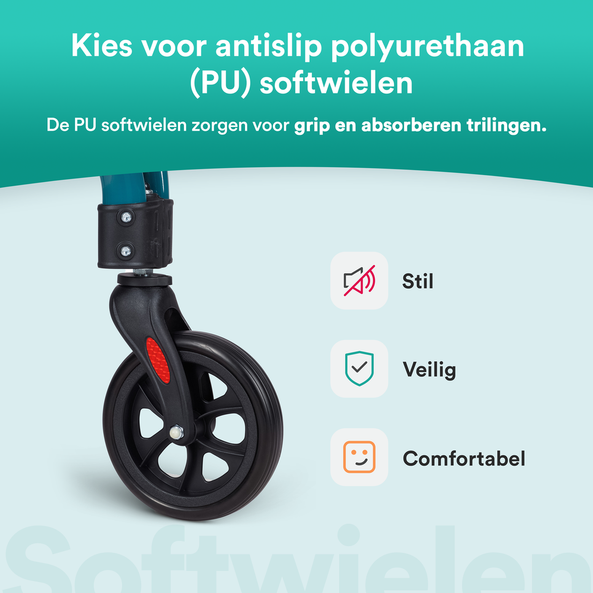 Tripod Design Binnenrollator - Rovera Groen