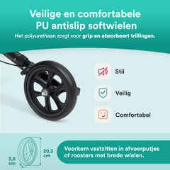 Easy Lichtgewicht Rollator - Chique Antraciet