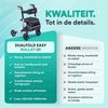DualFold Easy Rollator - Stijlvol Zilver