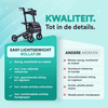 Easy Lichtgewicht Rollator - Chique Antraciet