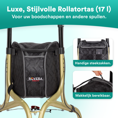 Tripod Design Binnenrollator - Elegant Champagne