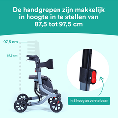 Rollator Lichtgewicht Easy Premium - Grijs