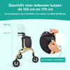 Tripod Design Binnenrollator - Elegant Champagne