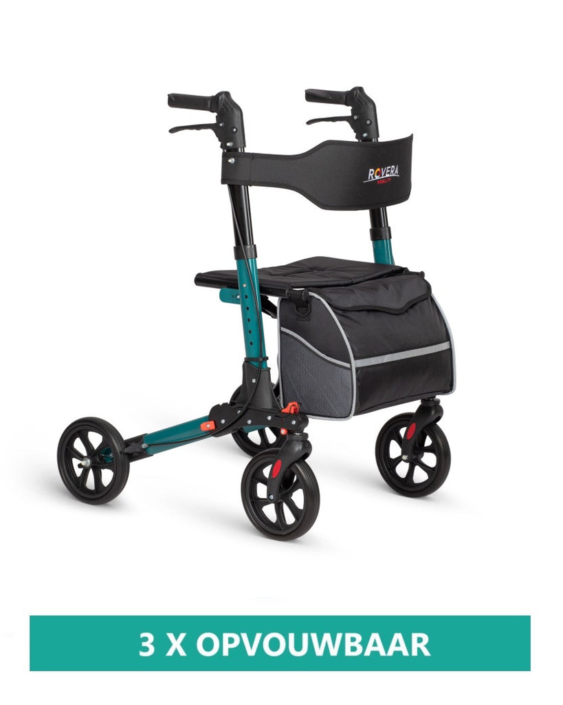 DualFold Easy Rollator - Rovera Groen