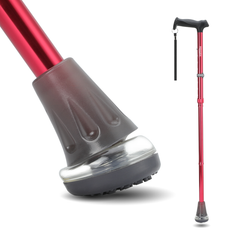 UltraGrip Air opvouwbare en verstelbare Wandelstok - Rood