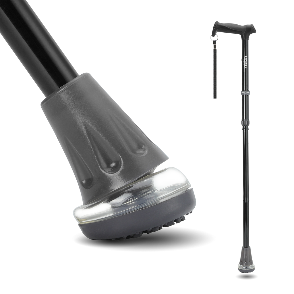 UltraGrip Air opvouwbare en verstelbare Wandelstok - Zwart
