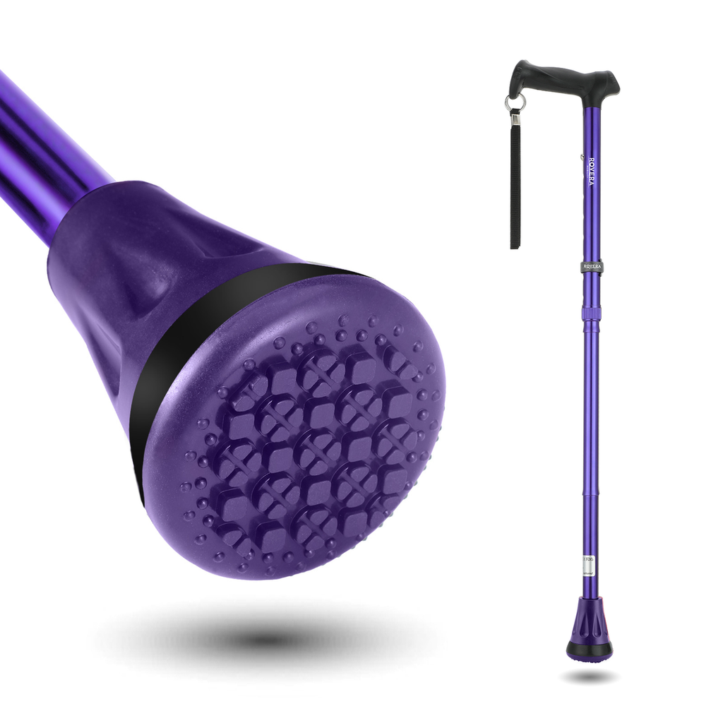 UltraGrip opvouwbare en verstelbare Wandelstok - Paars