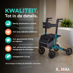 Easy Lichtgewicht Rollator - Rovera Groen