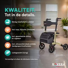 Easy Lichtgewicht Rollator - Elegant Champagne