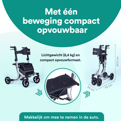 Rollator Lichtgewicht Easy Premium - Zilver