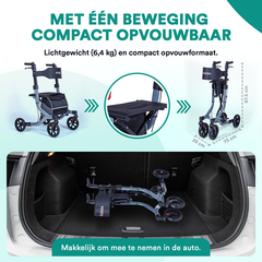 Rollator Lichtgewicht Easy Premium - Grijs