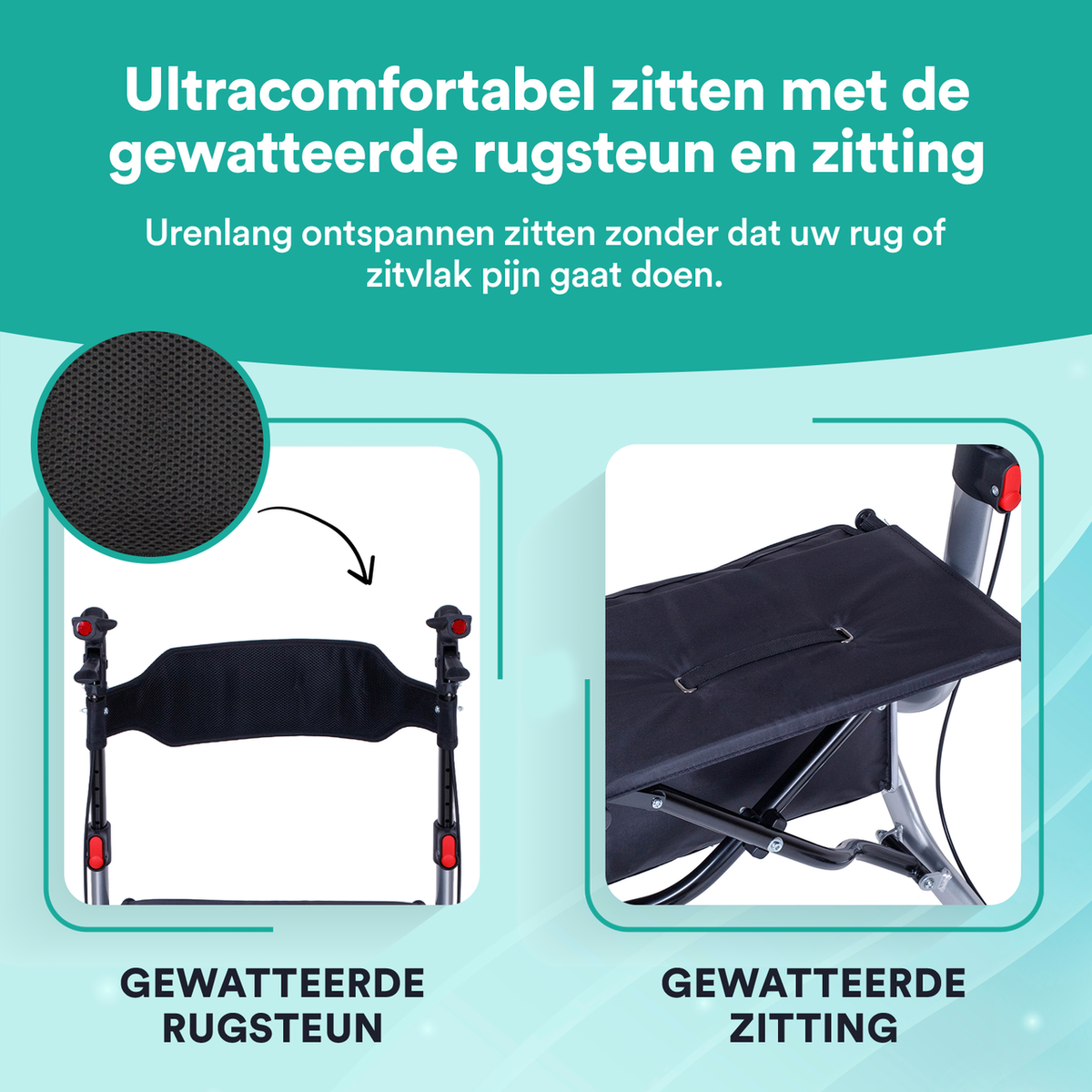 Rollator Lichtgewicht Easy Premium - Zilver