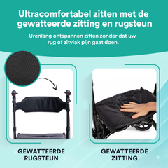 Easy Lichtgewicht Rollator - Chique Antraciet