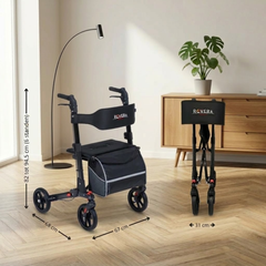 DualFold Easy Rollator - Chique Antraciet