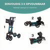 DualFold Easy Rollator - Rovera Groen