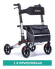 DualFold Easy Rollator - Stijlvol Zilver